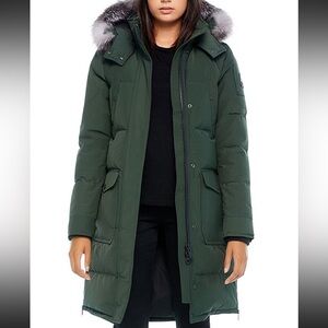 Like New Moose Knuckles XS  Causapscal Parka- Army Green